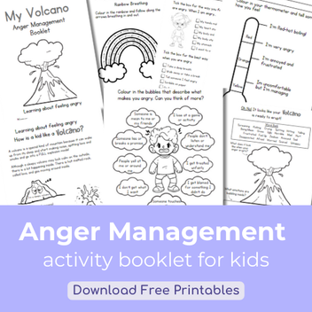 My Anger Volcano - Anger Management Booklet – Labels4School