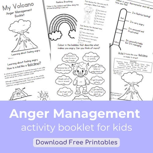 My Anger Volcano - Anger Management Booklet