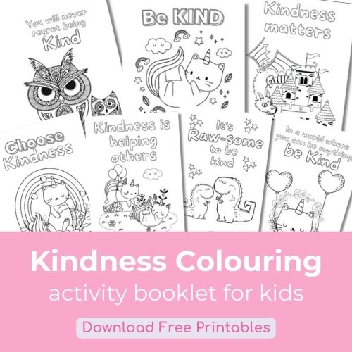 Kindness Colouring Pages