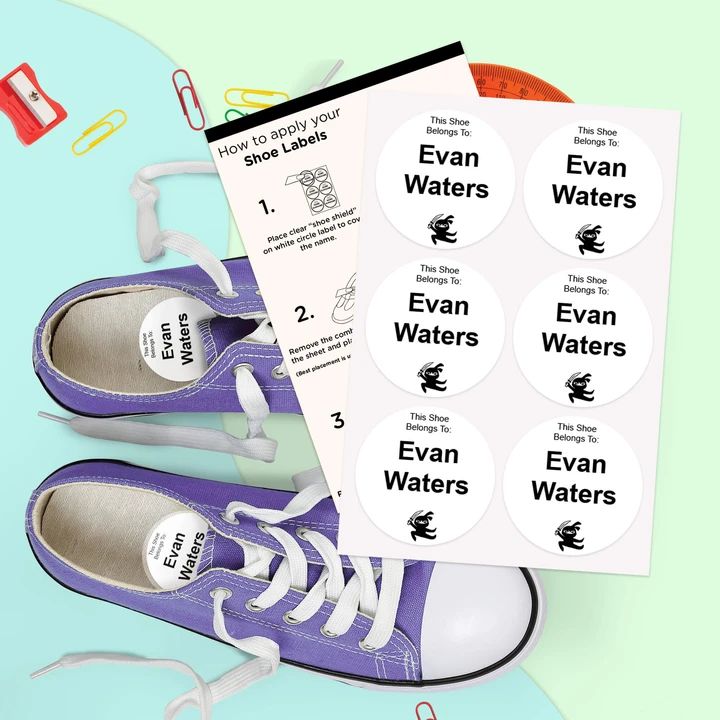 Shoe Stickers - Stickers Keep Pairs of Shoes Intact - Labels4School