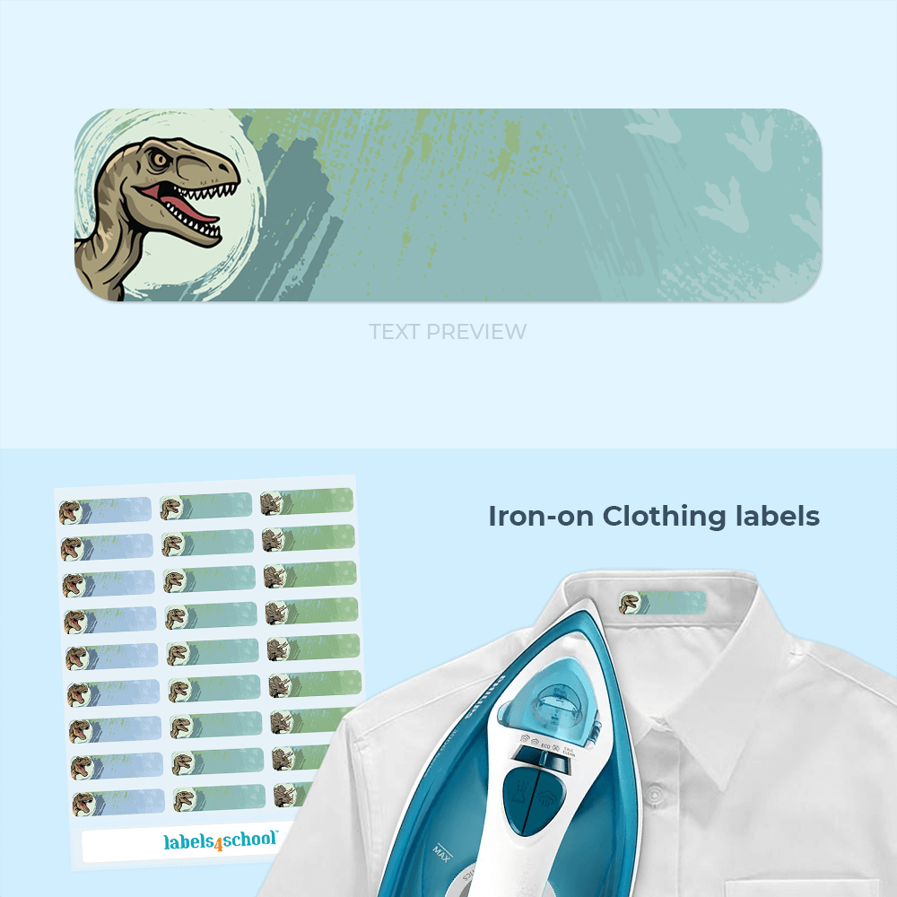 Iron-On Clothing Labels for School Uniforms
