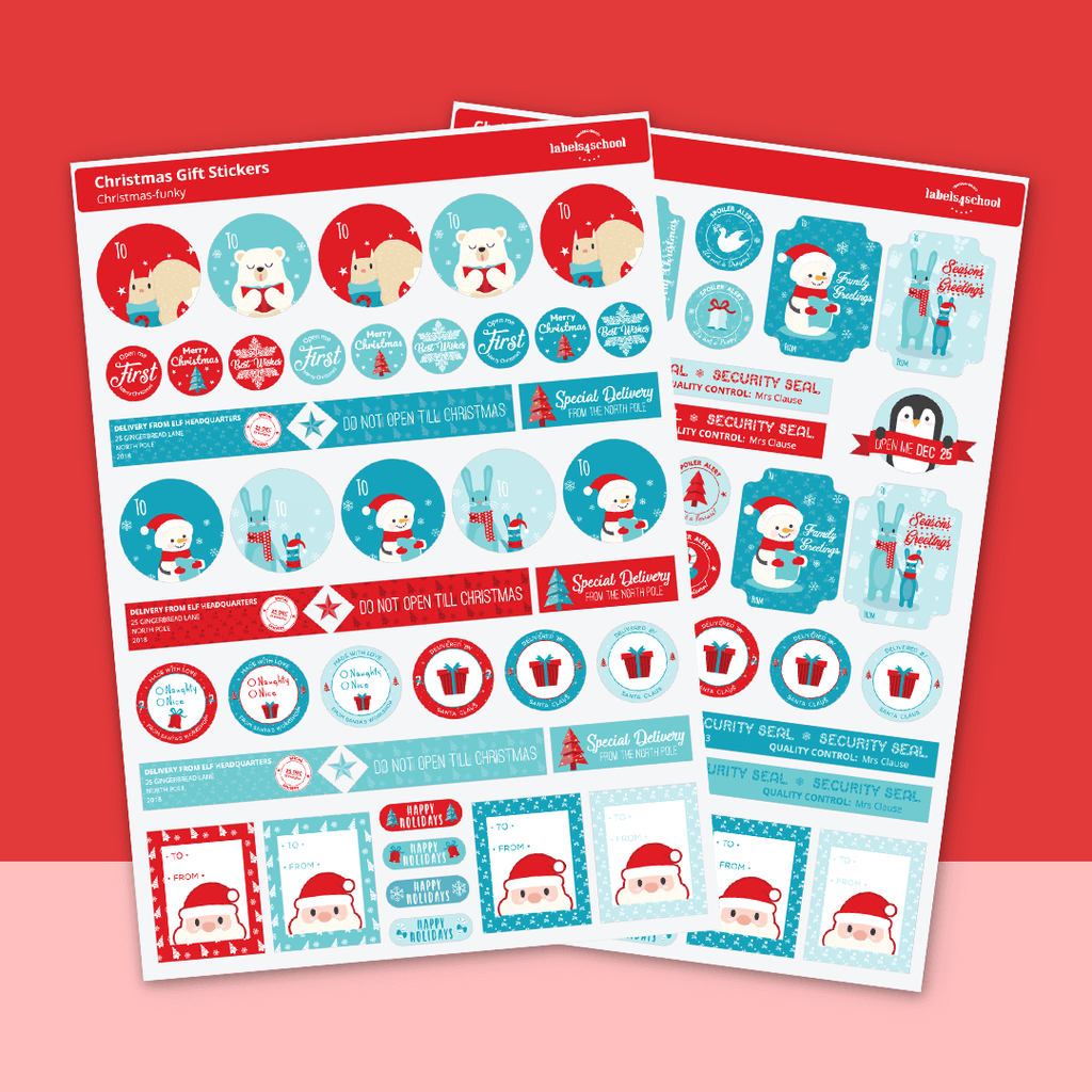 Christmas Funky Mix Pack - Name Tags