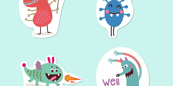 Monster 1 Merit Labels