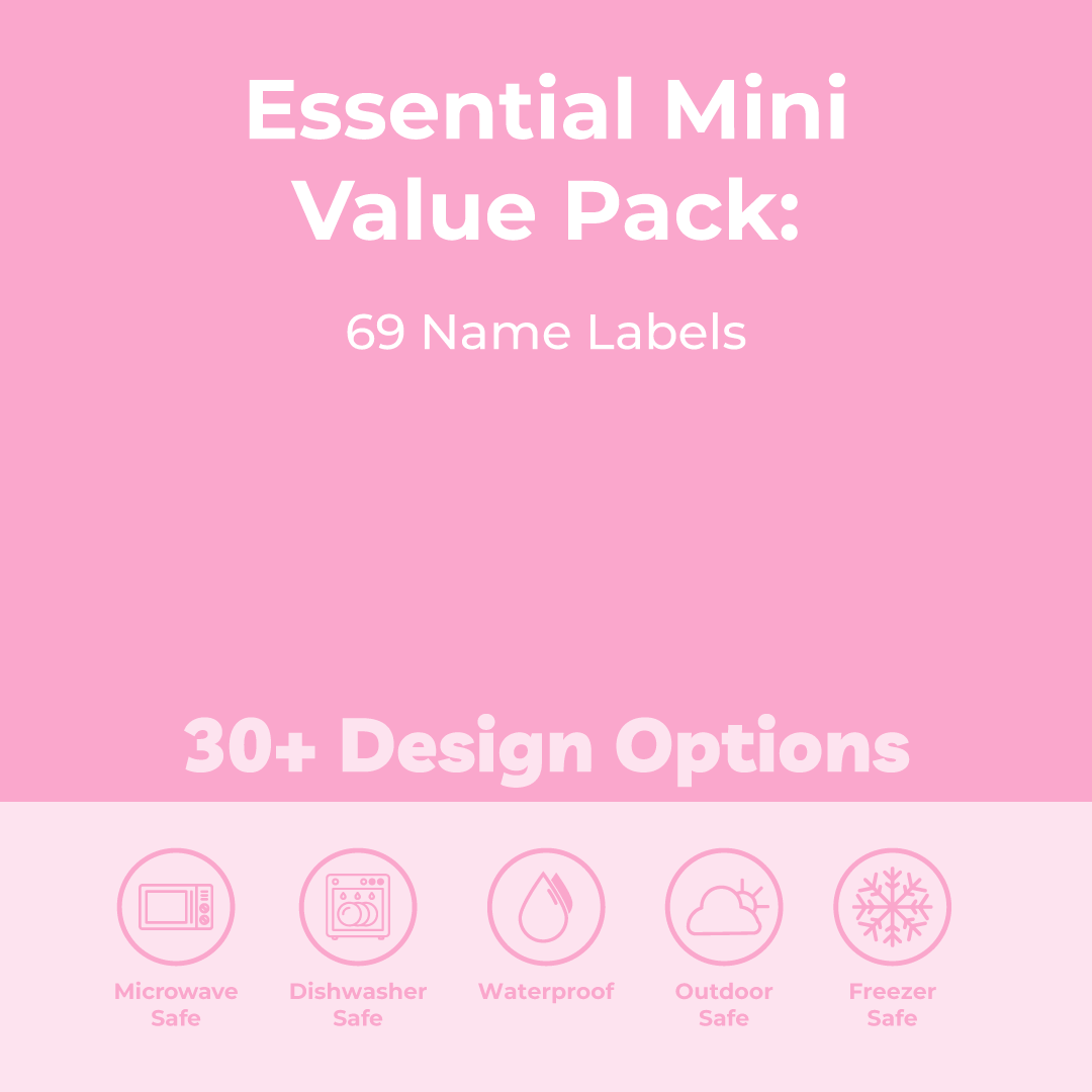 Colour Essential Mini Label Pack: Sticky Labels – Labels4School