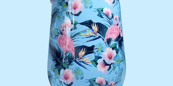 Bubble Mug - Floral Flamingos