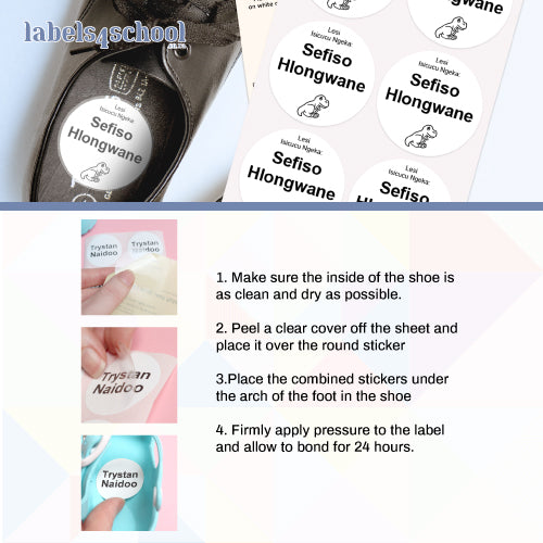Shoe Label Error How to Use Our Labels | Follow These Steps – Labels4School