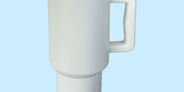 Premium Giant Travel Mug - Jasmine White