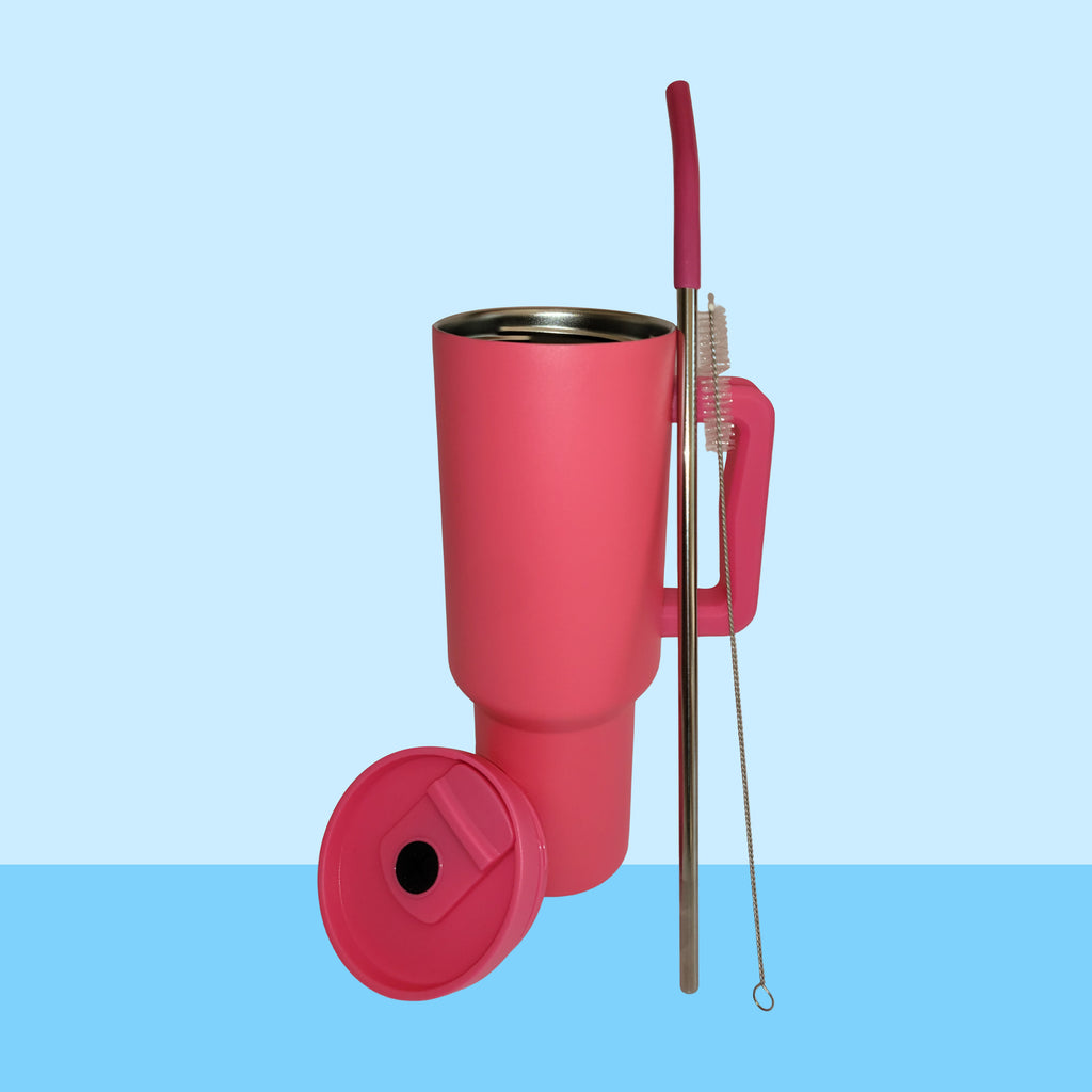 Premium Giant Travel Mug - Party Pink