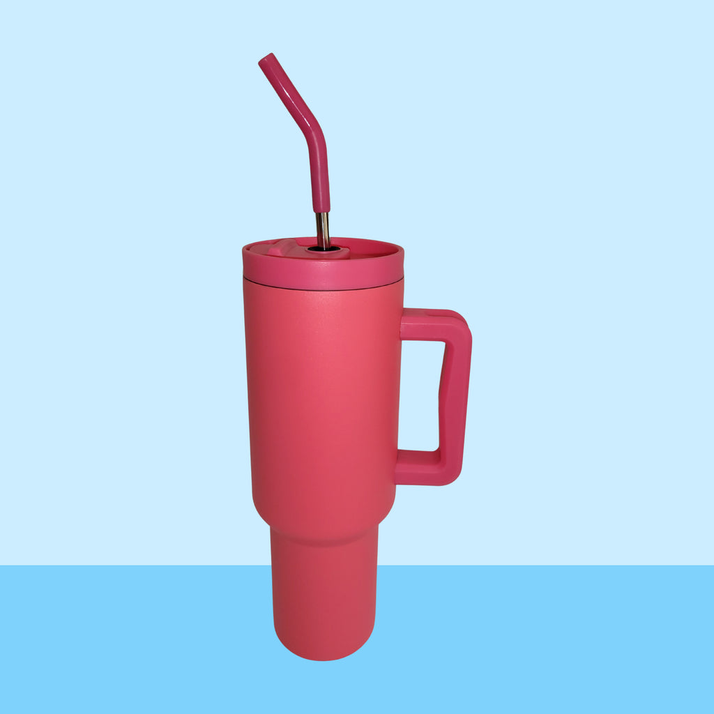 Premium Giant Travel Mug - Party Pink