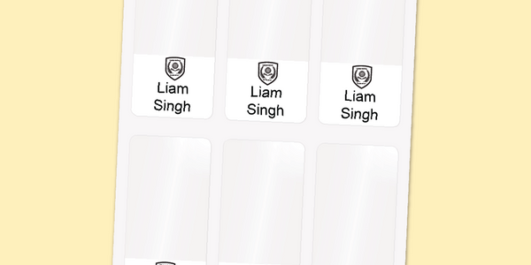 School Branded - Classic Wrap-Around Labels