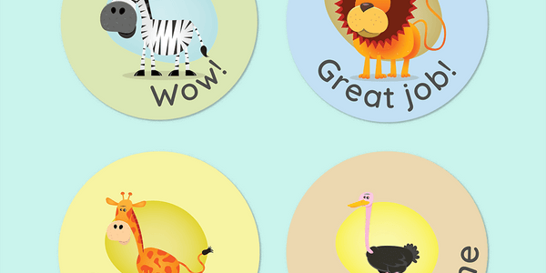 African Safari Merit Stickers