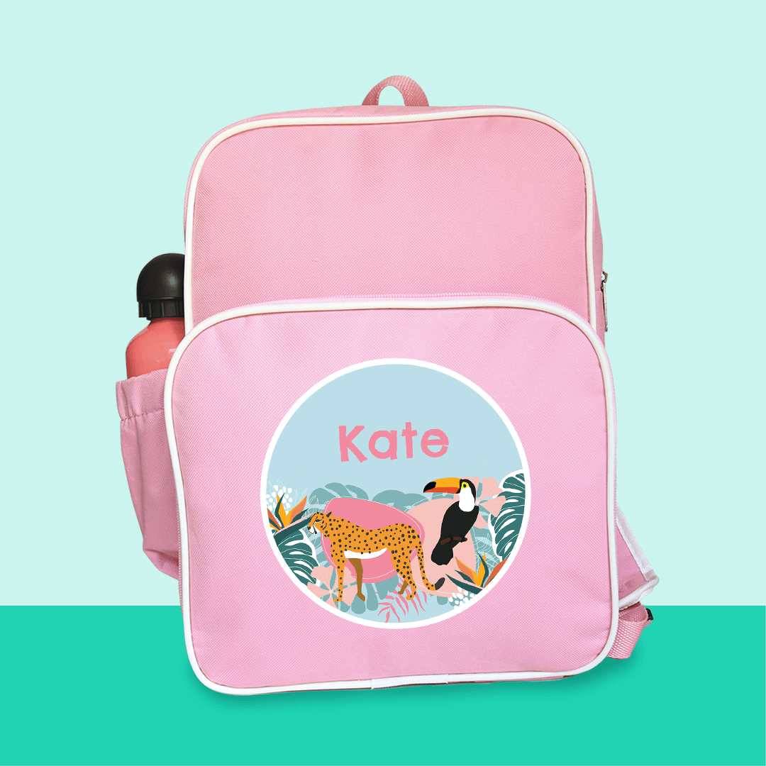 Kiddies Backpack | Pink School Bag – Labels4School