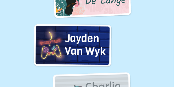 Colour Large Labels - Designer themes