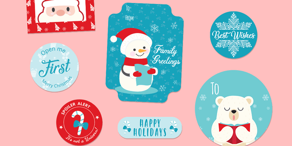 Christmas Funky Mix Pack - Name Tags