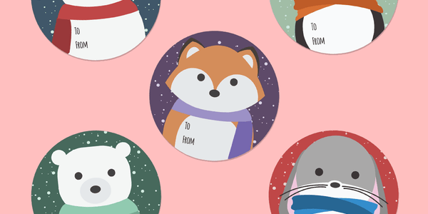 Let it snow character - Name Tags