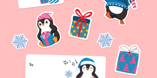 Snowy Christmas - Name Tags
