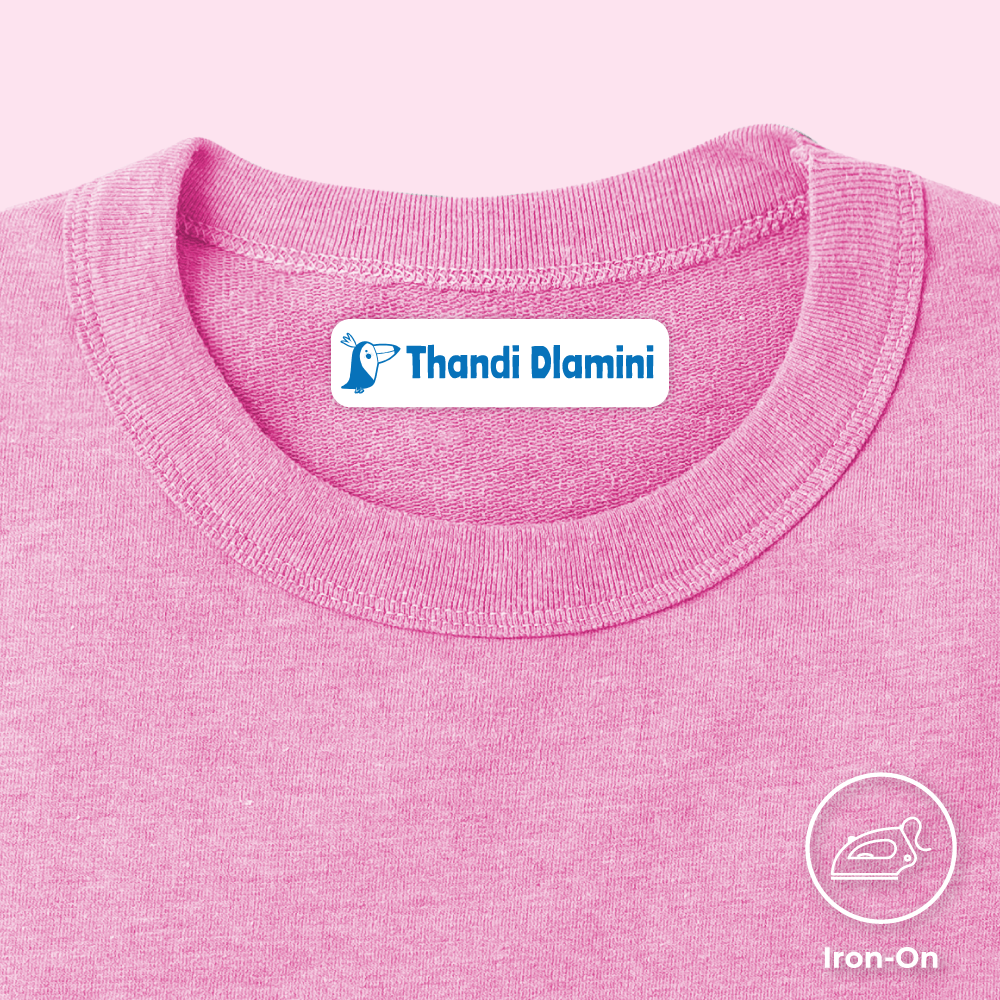 Iron On Labels – 40 Personalised clothing Labels Labels4school