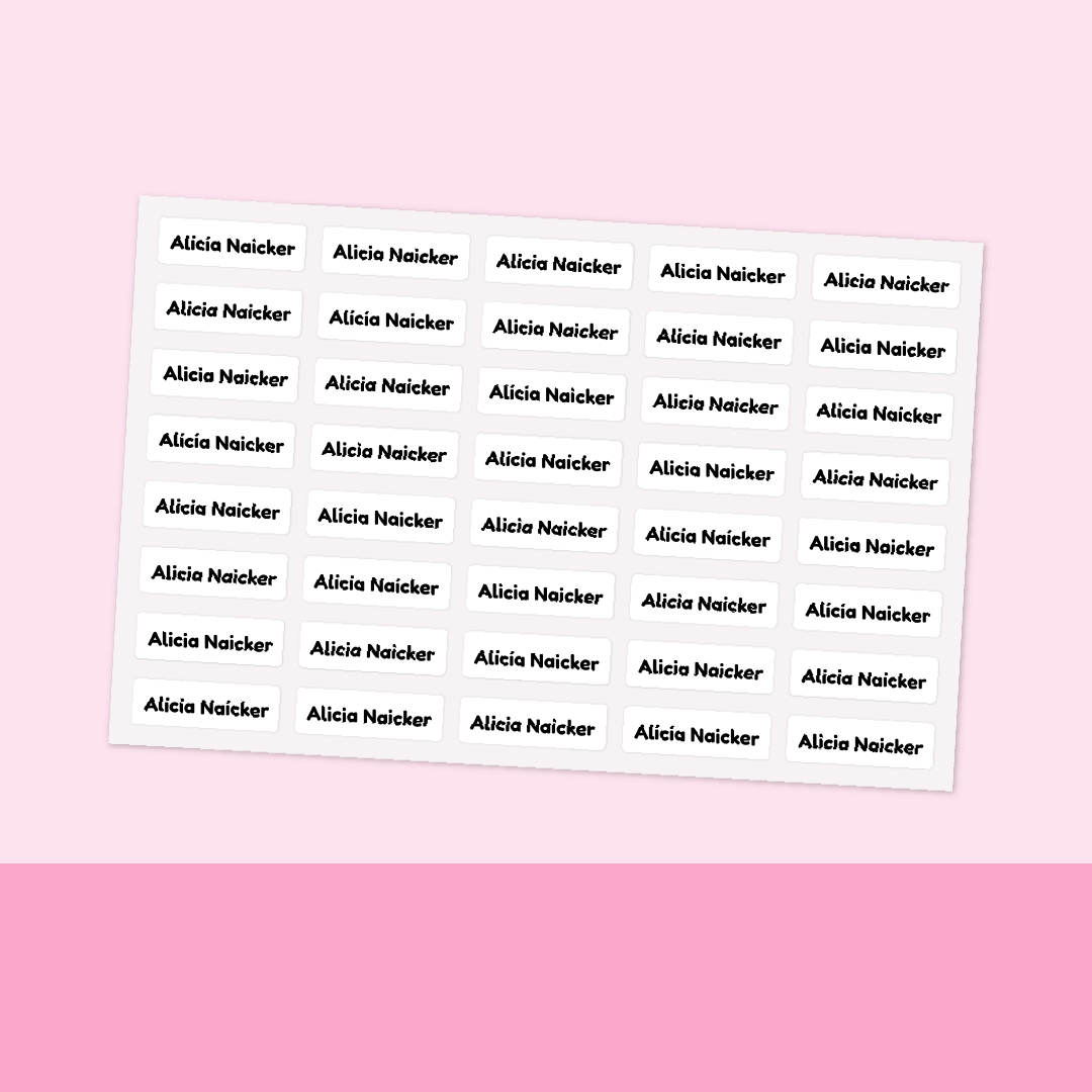 Micro Labels - 80 Versatile Name Labels | Labels4School