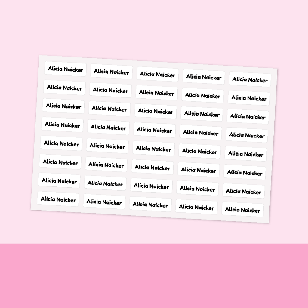 Client Name Labels Name Labels | Customisable, Durable & Waterproof – Labels4School