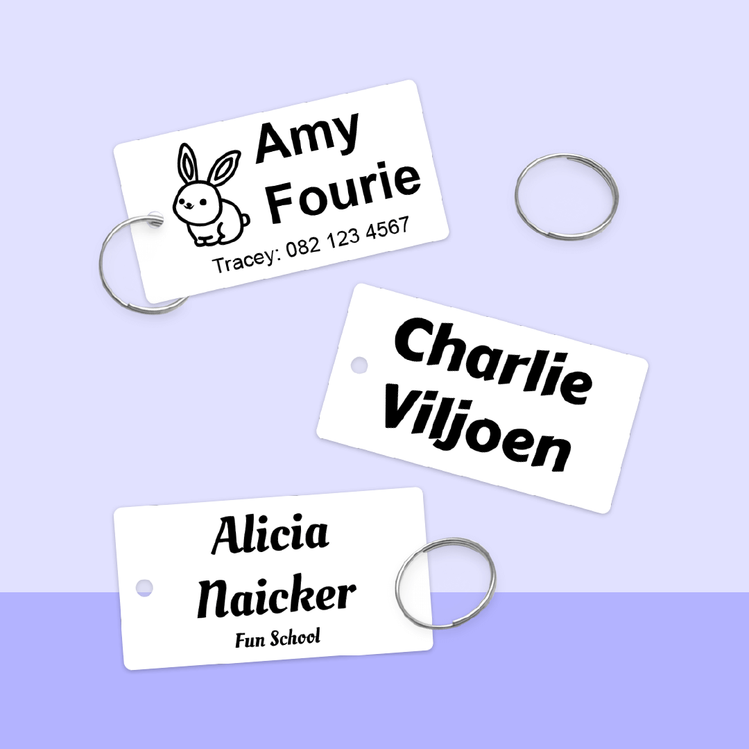 Mini Bag Tags - Personalised Bag Tag | Labels4school – Labels4School