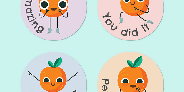 Clementine Merit Stickers