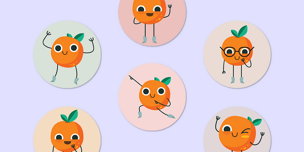 Clementine Mini Dot Stickers