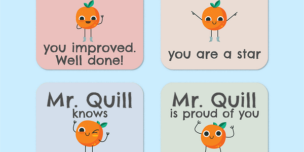 Personalised Clementine Merit Stickers