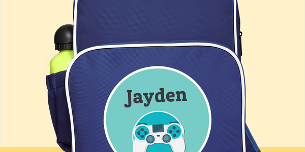 Blue Kiddies Backpack - Customise your own