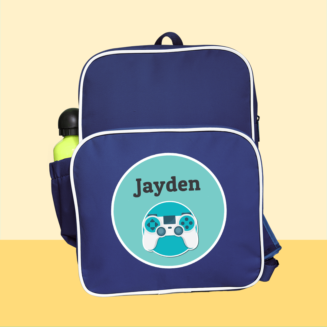 Kiddies Backpack | Blue Personalised School Bag – Labels4School