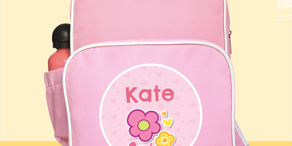 Pink Kiddies Backpack - Customise your own