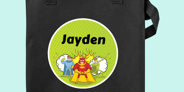 Black Library Bag - Designer themes