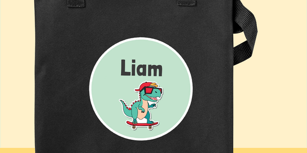 Black Library Bag - Customise your own