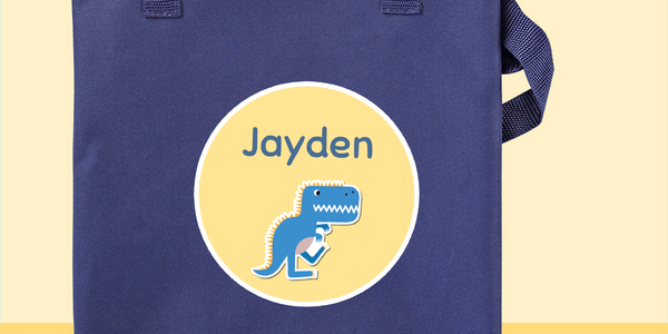 Blue Library Bag - Customise your own