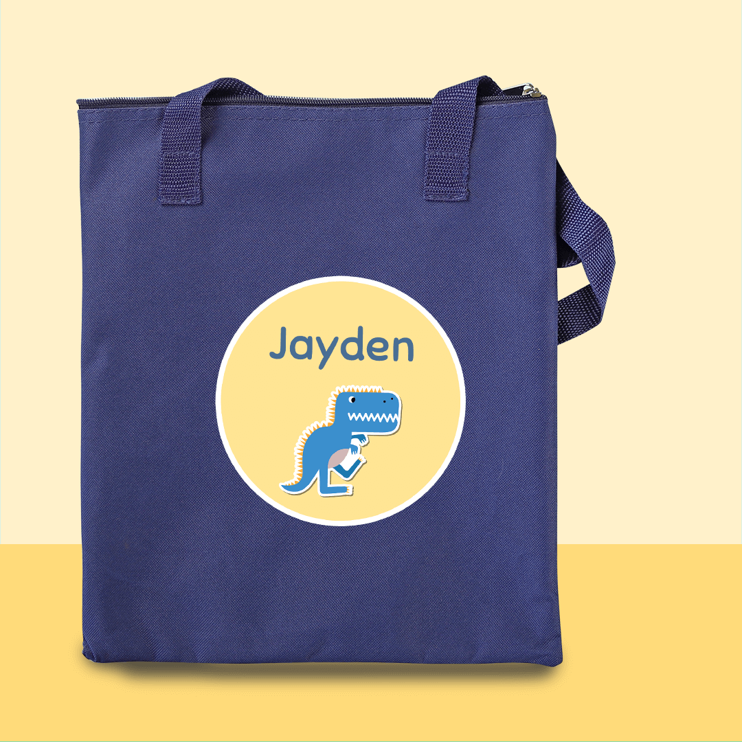 Library Bag | Blue Customised Book Bag – Labels4School