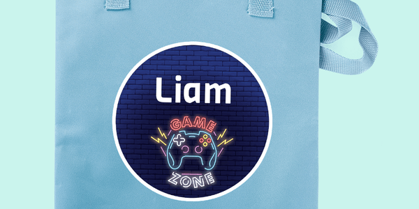 Light Blue Library Bag - Designer themes