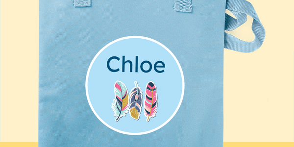 Light Blue Library Bag - Customise your own