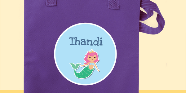 Purple Library Bag - Customise your own