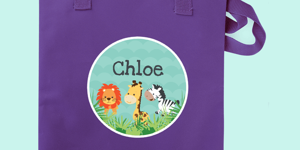 Purple Library Bag - Designer themes