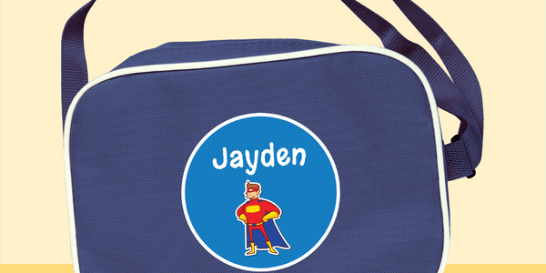 Blue Lunch Bag - Customise your own