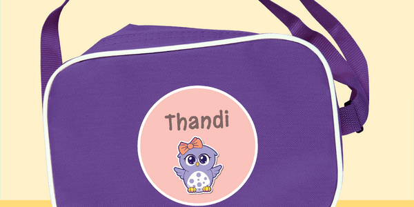 Purple Lunch Bag - Customise your own