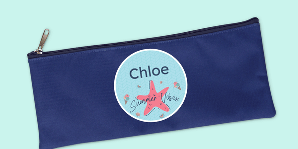 Blue Pencil Case - Designer themes