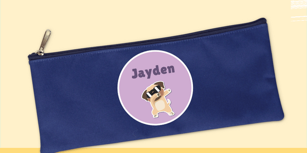 Blue Pencil Case - Customise your own