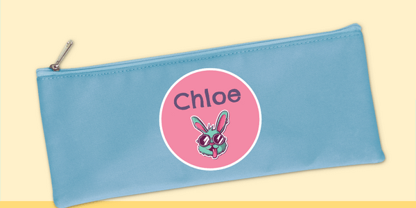 Light Blue Pencil Case - Customise your own