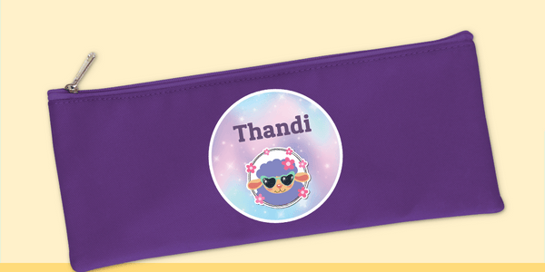 Purple Pencil Case - Customise your own