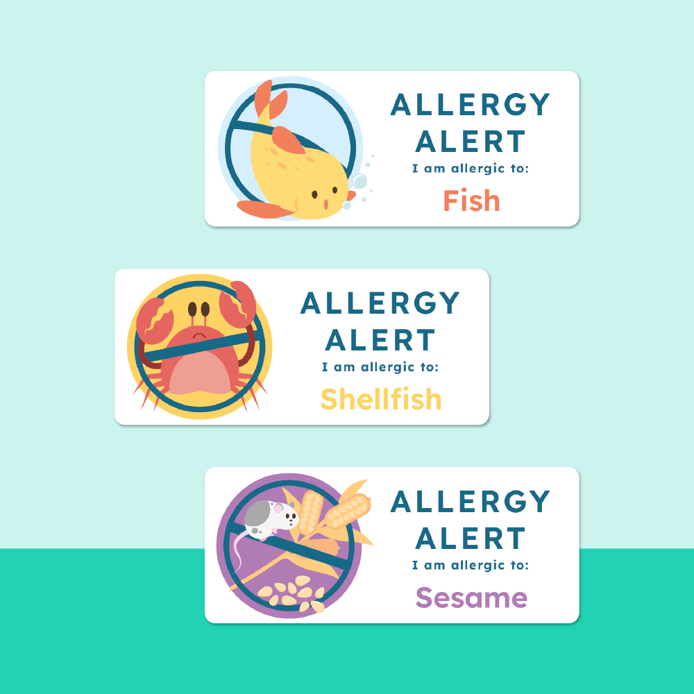 Allergy Alert Labels - Stickers for Kids | Labels4School