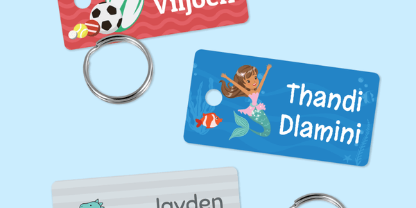 Colour Mini Bag Tags - Designer themes