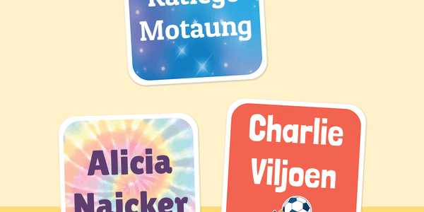 Colour Big Squares - Customise your own