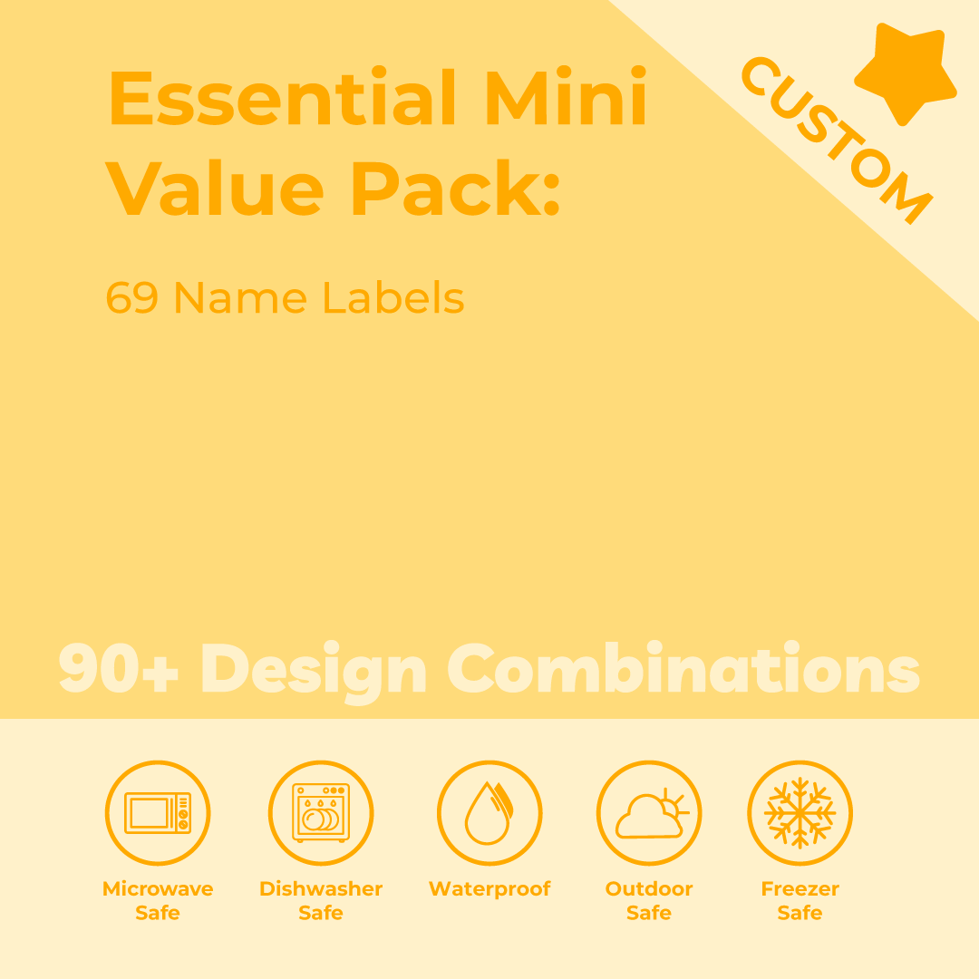 Colour Essential Mini Label Pack: Custom Labels – Labels4School
