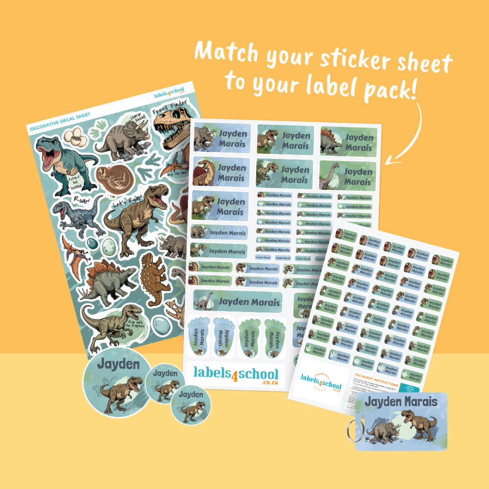 Sticker Reference Sheet Personalised Kids Sticker Sheets – Lunchbox & Water Bottle Labels ...