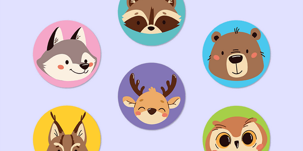 Forest Friends Mini Dot Stickers